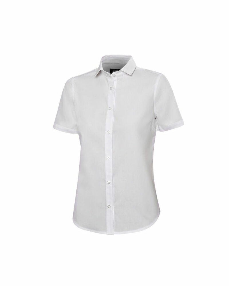 Γυναικείο κοντομάνικο πουκάμισο 405010 της Velilla λευκό