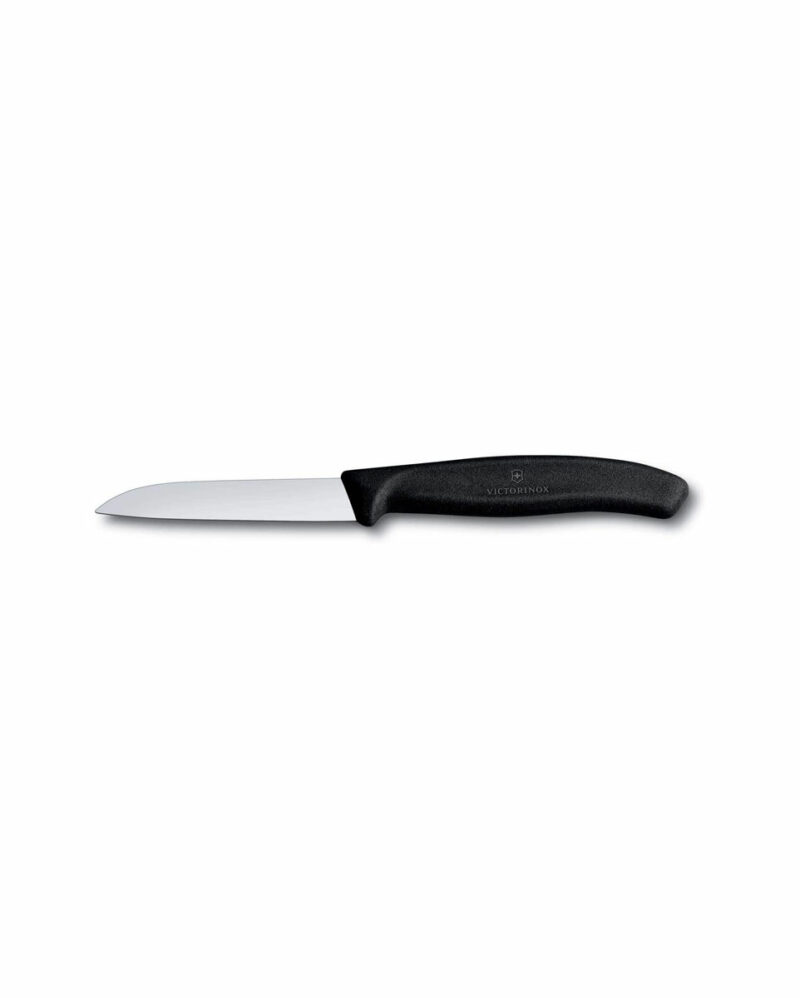 Μαχαίρι κουζίνας ίσιο 8 εκ. με μαύρη λαβή Swiss Classic της Victorinox