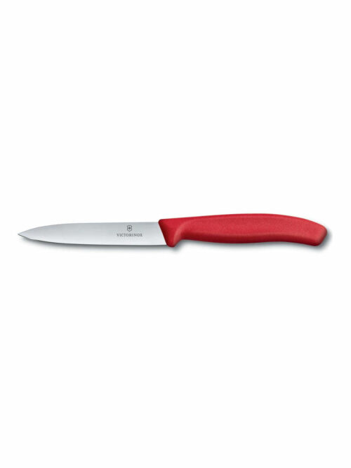 Μαχαίρι κουζίνας μυτερό 10 εκ. με κόκκινη λαβή Swiss Classic της Victorinox
