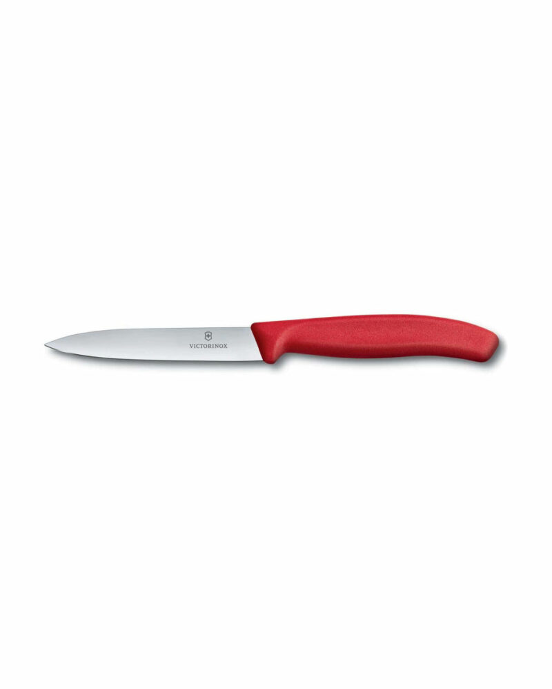 Μαχαίρι κουζίνας μυτερό 10 εκ. με κόκκινη λαβή Swiss Classic της Victorinox