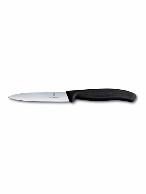 Μαχαίρι κουζίνας μυτερό 10 εκ. με μαύρη λαβή Swiss Classic της Victorinox