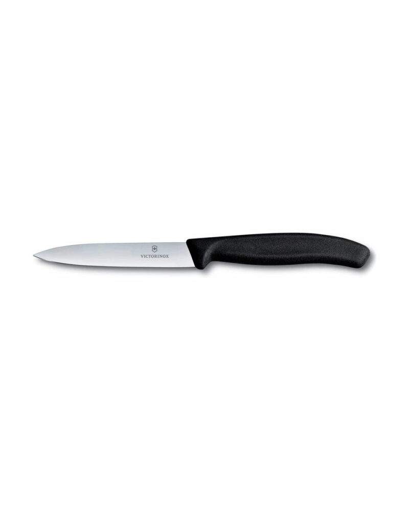 Μαχαίρι κουζίνας μυτερό 10 εκ. με μαύρη λαβή Swiss Classic της Victorinox
