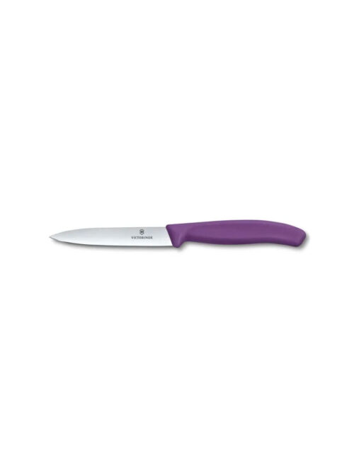 Μαχαίρι κουζίνας 10εκ. μυτερό  μώβ λαβή Swiss classic- Victorinox