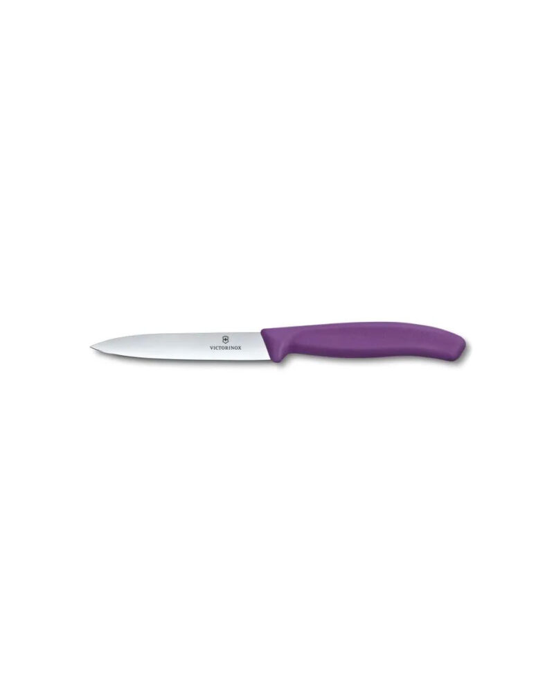 Μαχαίρι κουζίνας 10εκ. μυτερό  μώβ λαβή Swiss classic- Victorinox
