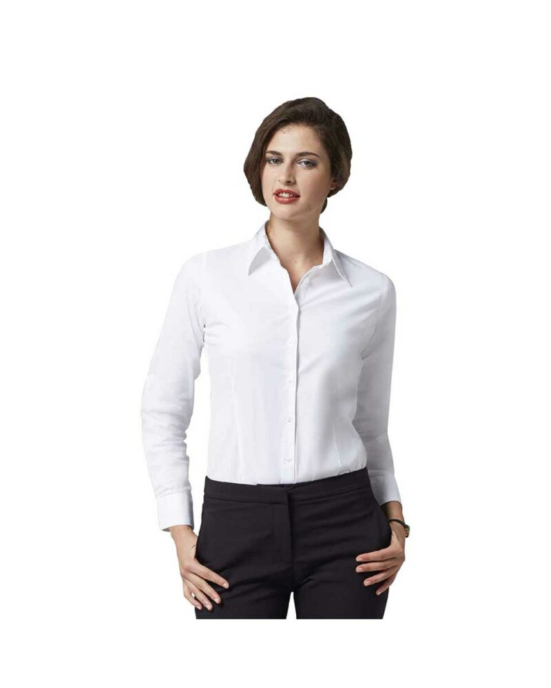 γυναικείο μακρυμάνικο πουκάμισο Stretch Eden από τη Sol's λευκό