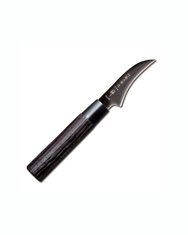 Μαχαίρι παπαγαλάκι 7 εκ. με λαβή καστανιάς Black Zen - Tojiro