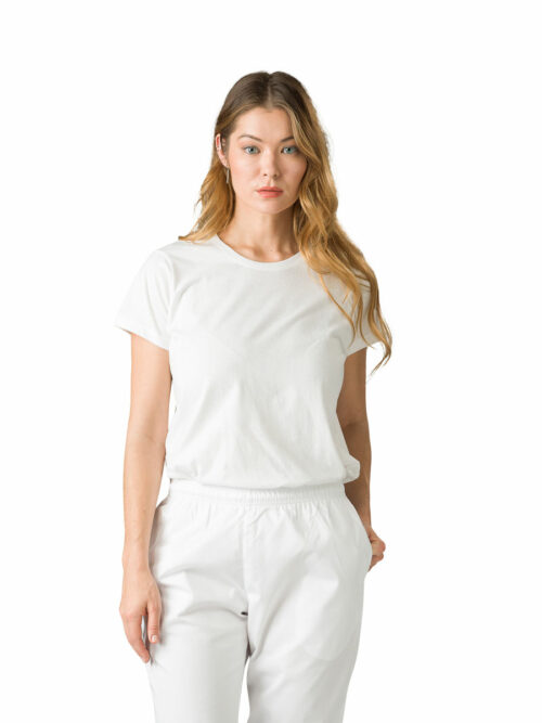 Μπλούζα γυναικεία κοντομάνικη λευκή MK170WV Mukua