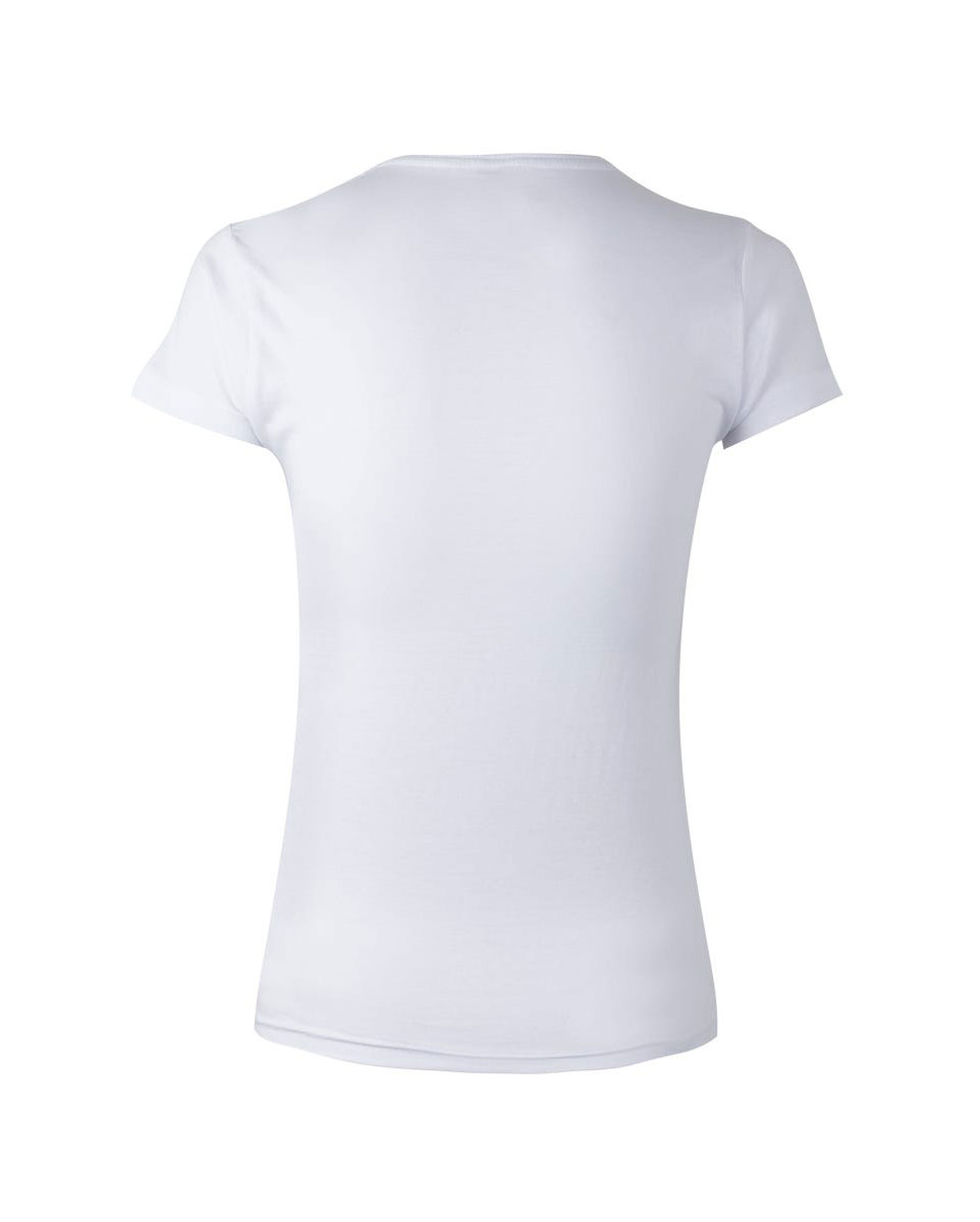 Μπλούζα γυναικεία κοντομάνικη λευκή MK170WV Mukua πίσω όψη