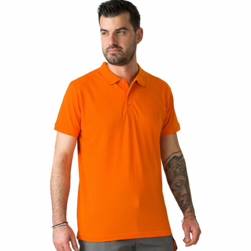 Μπλούζα polo ανδρική πορτοκαλί MK215CV – Mukua