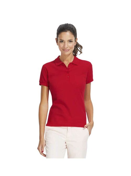 Γυναικεία μπλούζα polo Passion από την Sol's κόκκινη