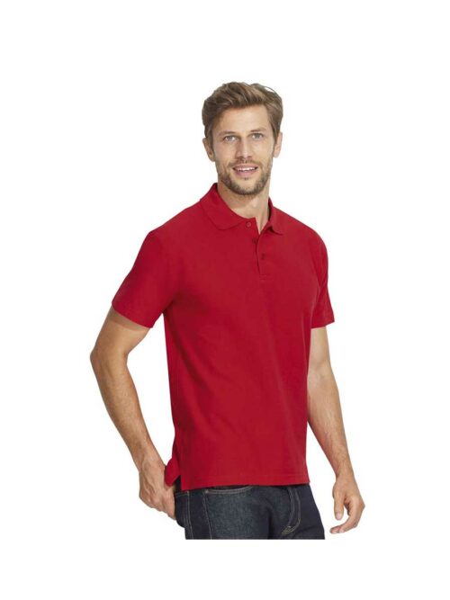 Ανδρική μπλούζα polo Summer II από τη Sol's κόκκινη
