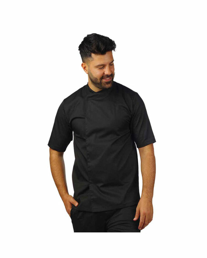 κοντομάνικο σακάκι σεφ 1110 της Uniform σε μαύρο χρώμα